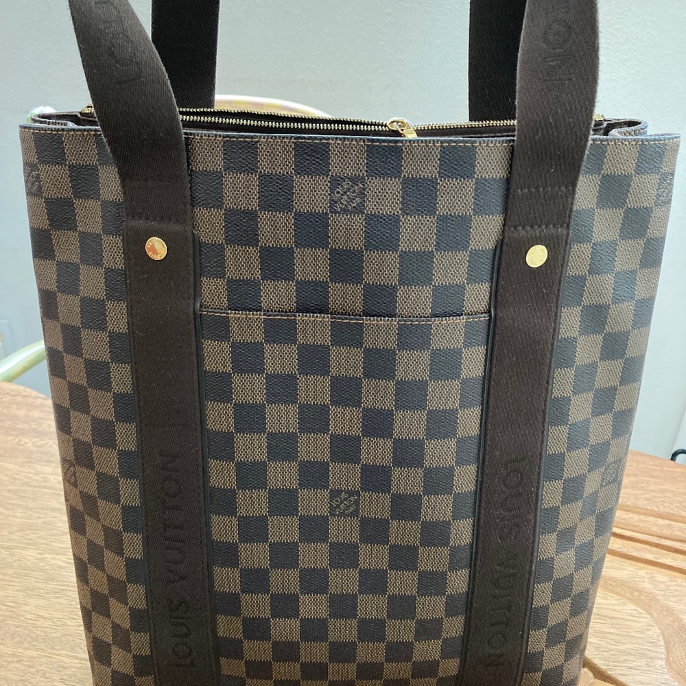 Louis Vuitton Cabas Beaubourg Damier Ebene Tote Bag